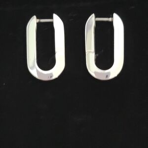 Jenny Bird Elegant Silver Hoop Earrings